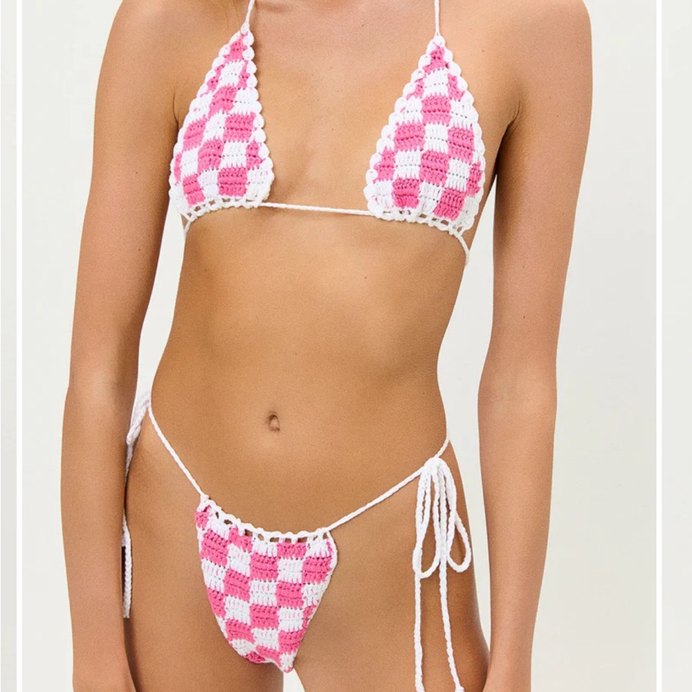 NWT Frankie’s Bikini Crochet Bikini Set